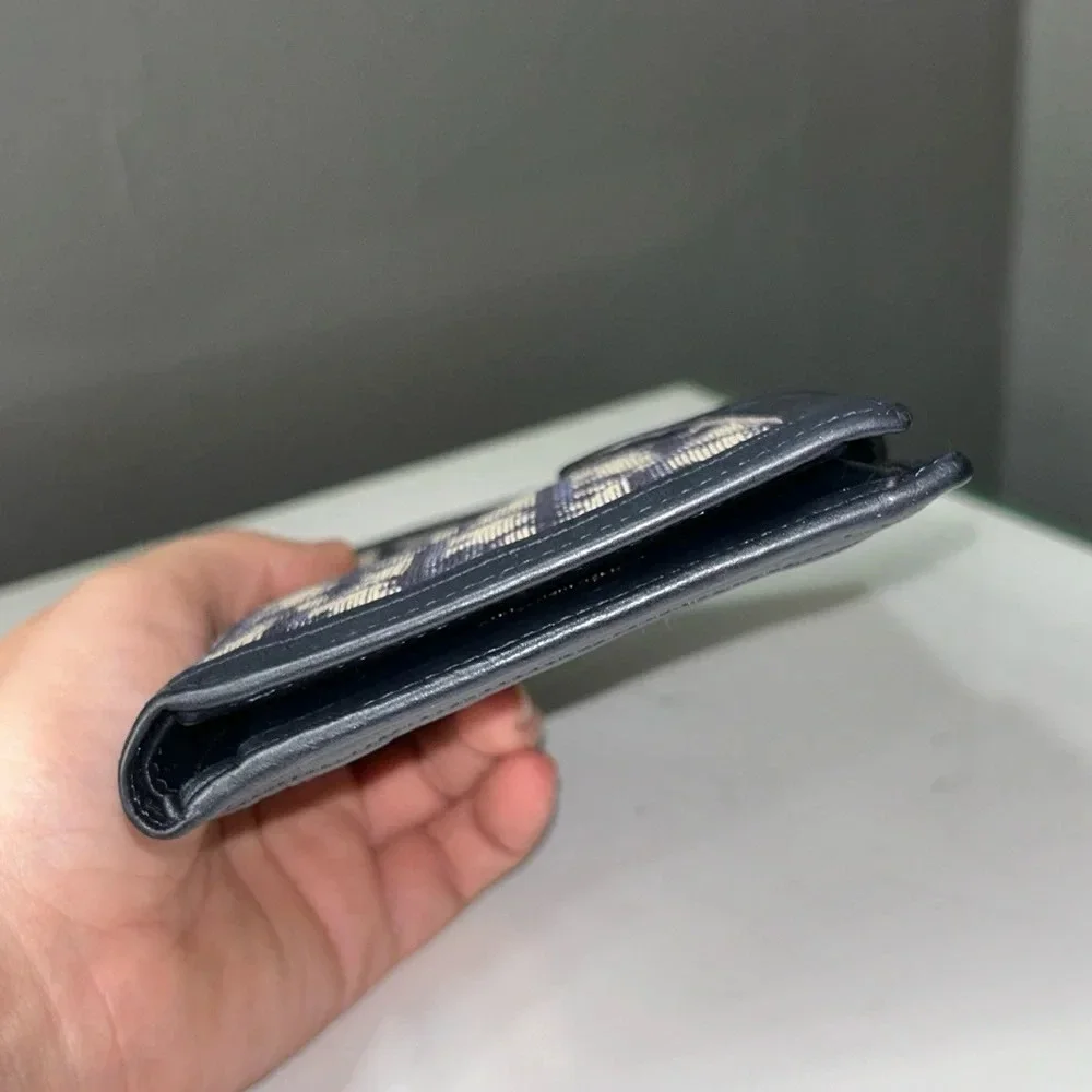 Christian Dior Vintage Oblique Trotter Snap Wallet